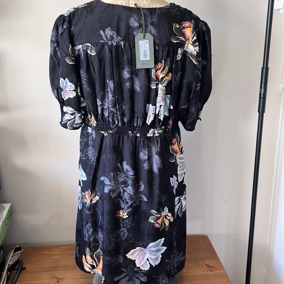 Allsaints Demi Lilly Floral Satin Mini Dress - Picture 8 of 13